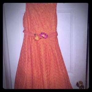 Girls size 14. Orange fancy dress